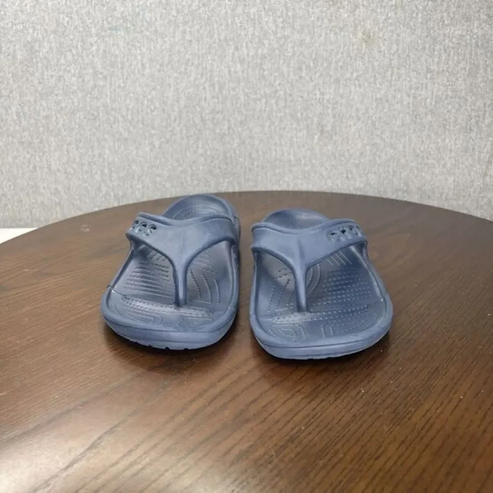 Crocs Baya Sandals Women's 7 Blue Comfort Thong Flip Flop Slip On‎ Water Shoe